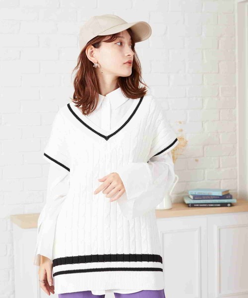 acro（アクロ）の「ビックカフスシャツ/AC2308（シャツ/ブラウス・レディース・ホワイト/ブルー・ﾌﾘ-）」の20枚目の写真