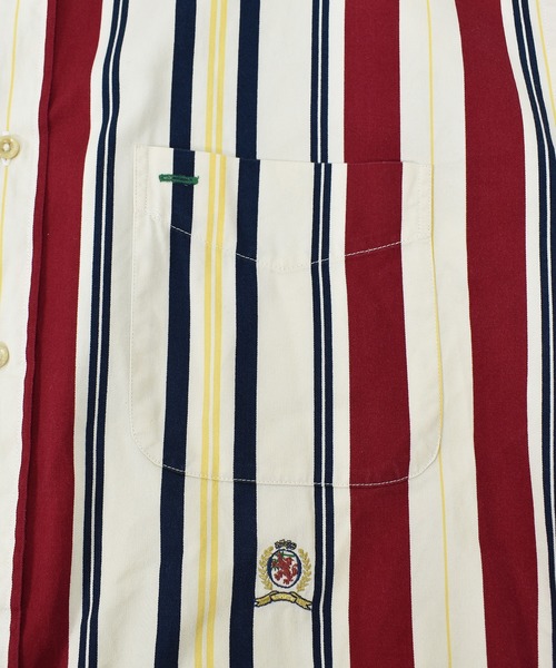 TOMMY HILFIGER（トミーヒルフィガー）の「【ヴィンテージ古着】TOMMY HILFIGER / トミーヒルフィガー マルチストライプ ボタンダウンシャツ（シャツ/ブラウス・メンズ・その他・LARGE）」の4枚目の写真