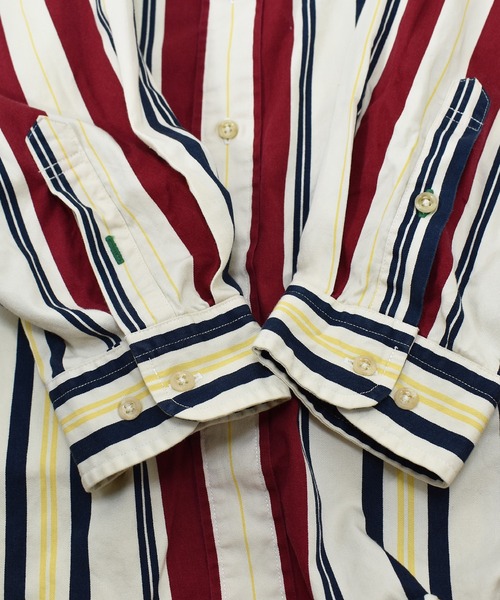 TOMMY HILFIGER（トミーヒルフィガー）の「【ヴィンテージ古着】TOMMY HILFIGER / トミーヒルフィガー マルチストライプ ボタンダウンシャツ（シャツ/ブラウス・メンズ・その他・LARGE）」の7枚目の写真