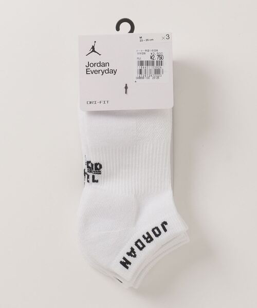 JORDAN BRAND（ジョーダンブランド）の「ジョーダン  ジョーダン ED CUSH POLY ノー ショウ ソックス 3PR 144（ソックス/靴下・メンズ・ブラック×ホワイト/ホワイト×ブラック/ブラック×レッド・25-27/27-29/23-25）」の2枚目の写真