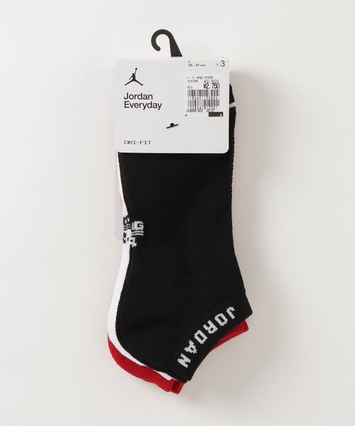JORDAN BRAND（ジョーダンブランド）の「ジョーダン  ジョーダン ED CUSH POLY ノー ショウ ソックス 3PR 144（ソックス/靴下・メンズ・ブラック×ホワイト/ホワイト×ブラック/ブラック×レッド・25-27/27-29/23-25）」の3枚目の写真