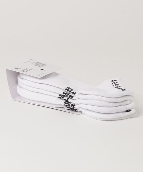 JORDAN BRAND（ジョーダンブランド）の「ジョーダン  ジョーダン ED CUSH POLY ノー ショウ ソックス 3PR 144（ソックス/靴下・メンズ・ブラック×ホワイト/ホワイト×ブラック/ブラック×レッド・25-27/27-29/23-25）」の4枚目の写真