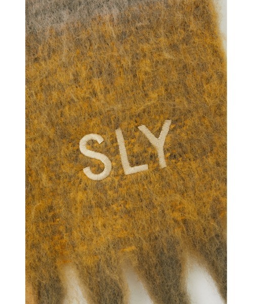 SLY（スライ）の「SHAGGY CHECK STOLE シャギー チェックストール（ストール/ショール・レディース・ベージュ系その他/オレンジ系その他・FREE）」の6枚目の写真