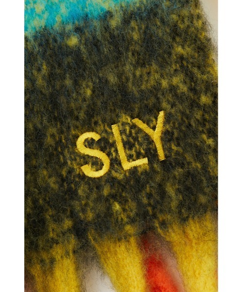 SLY（スライ）の「SHAGGY CHECK STOLE シャギー チェックストール（ストール/ショール・レディース・ベージュ系その他/オレンジ系その他・FREE）」の13枚目の写真