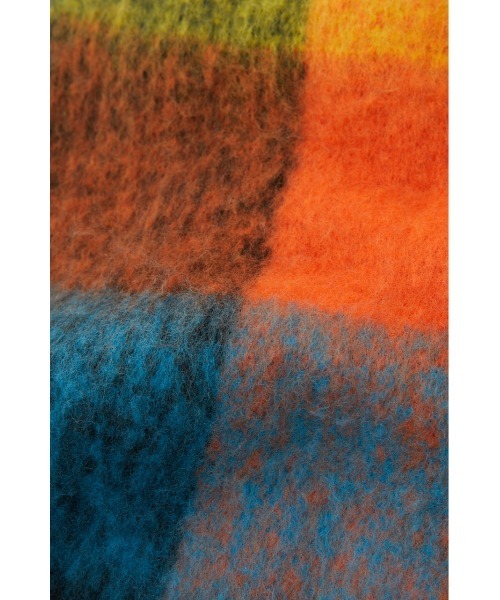 SLY（スライ）の「SHAGGY CHECK STOLE シャギー チェックストール（ストール/ショール・レディース・ベージュ系その他/オレンジ系その他・FREE）」の14枚目の写真