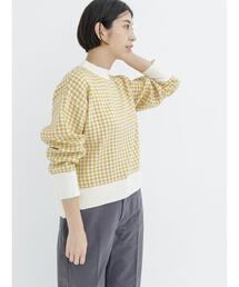 Lugnoncure | 千鳥ジャカードハイネックニット(ニット/セーター)