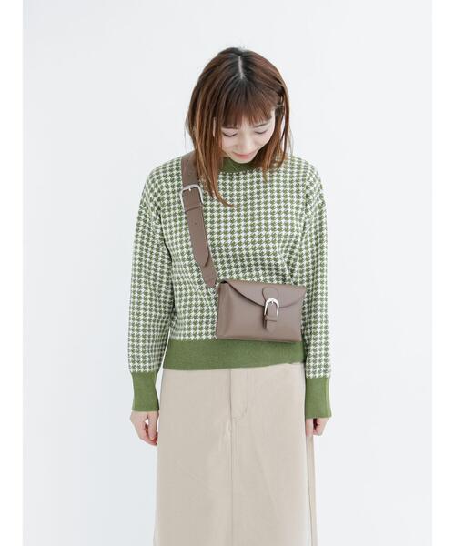 Lugnoncure(ルノンキュール)の「千鳥ジャカードハイネックニット(ニット/セーター・レディース・ブラック/イエロー/グリーン・フリ-)」の19枚目の写真