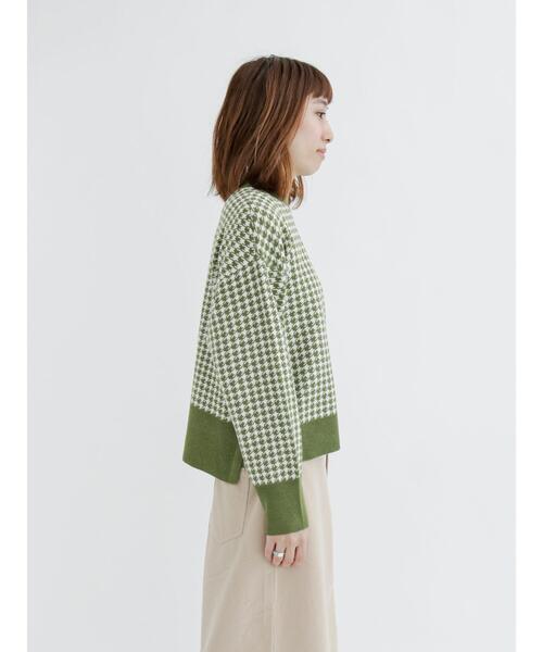 Lugnoncure(ルノンキュール)の「千鳥ジャカードハイネックニット(ニット/セーター・レディース・ブラック/イエロー/グリーン・フリ-)」の20枚目の写真