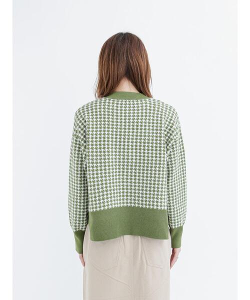 Lugnoncure(ルノンキュール)の「千鳥ジャカードハイネックニット(ニット/セーター・レディース・ブラック/イエロー/グリーン・フリ-)」の21枚目の写真