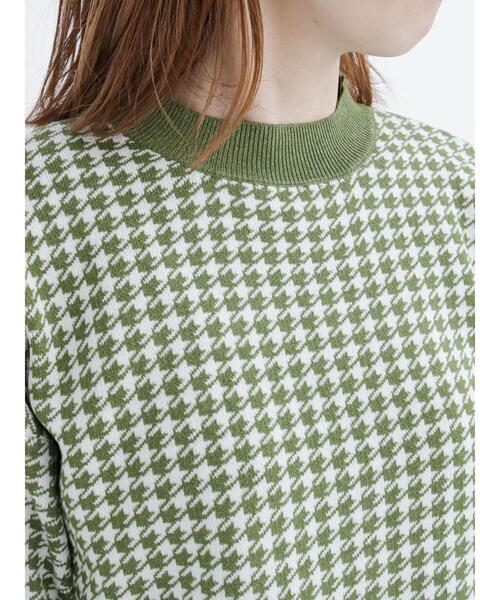 Lugnoncure(ルノンキュール)の「千鳥ジャカードハイネックニット(ニット/セーター・レディース・ブラック/イエロー/グリーン・フリ-)」の22枚目の写真