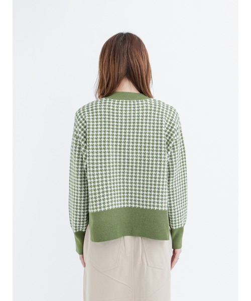 Lugnoncure(ルノンキュール)の「千鳥ジャカードハイネックニット(ニット/セーター・レディース・ブラック/イエロー/グリーン・フリ-)」の10枚目の写真