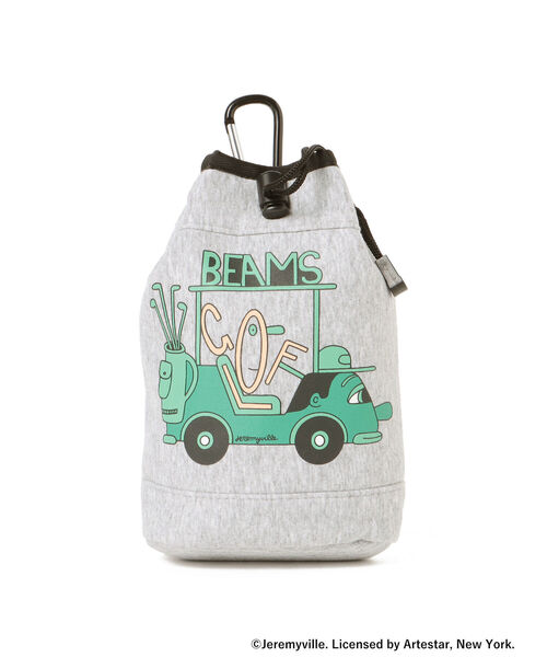 BEAMS GOLF(ビームスゴルフ)の「Jeremyville × BEAMS GOLF / 別注 ゴルフ ポーチ(その他小物・メンズ・グレー・ONE SIZE)」の2枚目の写真