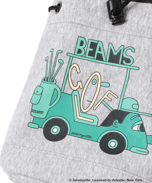 BEAMS GOLF(ビームスゴルフ)の「Jeremyville × BEAMS GOLF / 別注 ゴルフ ポーチ(その他小物・メンズ・グレー・ONE SIZE)」の7枚目の写真