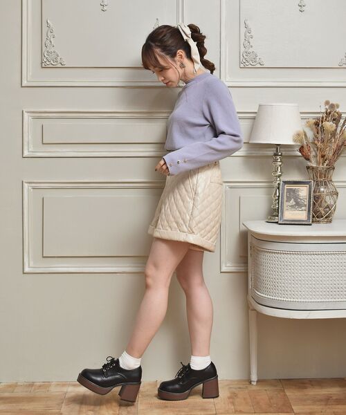 ems excite(エムズエキサイト)の「袖ボタン付長袖ニット(ニット/セーター・レディース・ブラック系その他3/ブルー/ナチュラル/ピンク系その他3・FREE)」の20枚目の写真