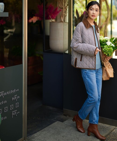 23区 L（ニジュウサンクオオキイサイズ）の「【CLASSY.1月号掲載】23区DENIM ボーイフィット パンツ（デニムパンツ・レディース・ネイビー系・44/50）」の3枚目の写真