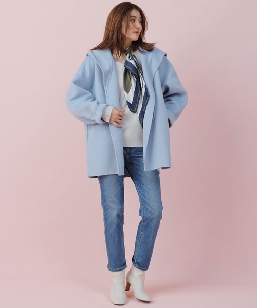 23区 L（ニジュウサンクオオキイサイズ）の「【CLASSY.1月号掲載】23区DENIM ボーイフィット パンツ（デニムパンツ・レディース・ネイビー系・44/50）」の5枚目の写真