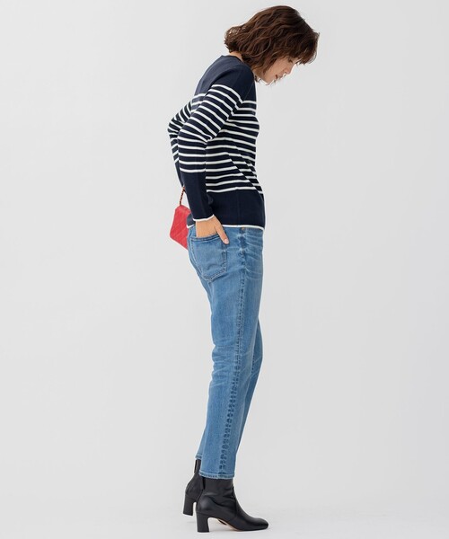 23区 L（ニジュウサンクオオキイサイズ）の「【CLASSY.1月号掲載】23区DENIM ボーイフィット パンツ（デニムパンツ・レディース・ネイビー系・44/50）」の10枚目の写真