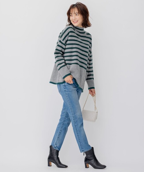 23区 L（ニジュウサンクオオキイサイズ）の「【CLASSY.1月号掲載】23区DENIM ボーイフィット パンツ（デニムパンツ・レディース・ネイビー系・44/50）」の14枚目の写真