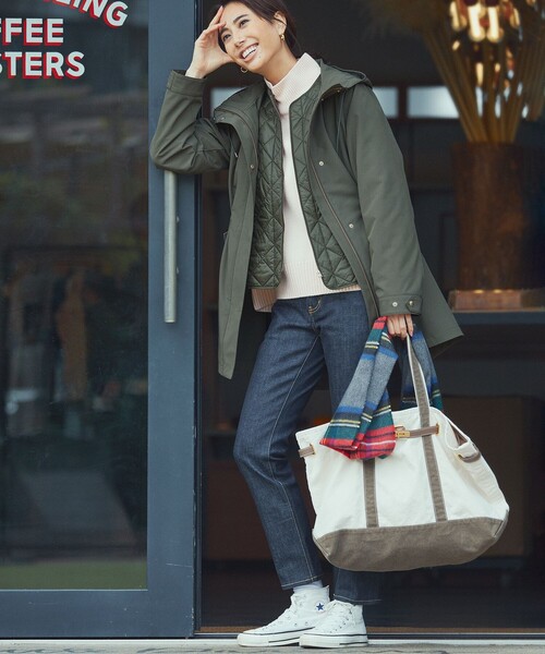 23区 L（ニジュウサンクオオキイサイズ）の「【CLASSY.1月号掲載】23区DENIM ボーイフィット パンツ（デニムパンツ・レディース・ネイビー系・44/50）」の16枚目の写真