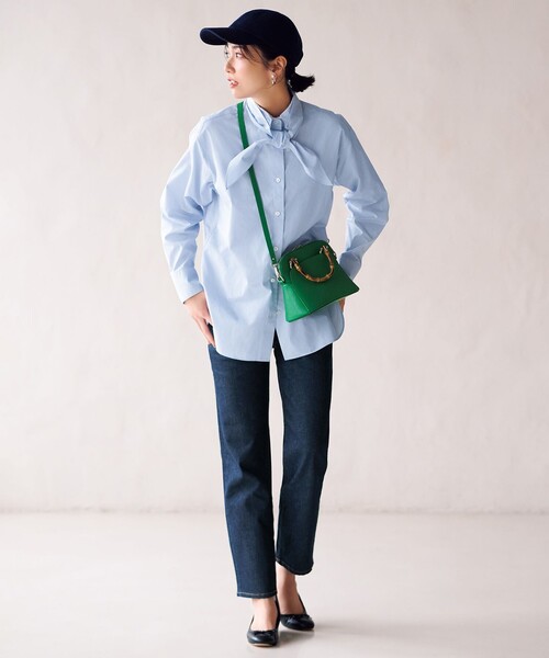 23区 L（ニジュウサンクオオキイサイズ）の「【CLASSY.1月号掲載】23区DENIM ボーイフィット パンツ（デニムパンツ・レディース・ネイビー系・44/50）」の19枚目の写真