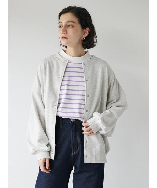 CRAFT STANDARD BOUTIQUE(クラフトスタンダードブティック)の「リングドットカーディガン(カーディガン/ボレロ・レディース・チャコールグレー/ブルーグリーン/ナチュラル/マスタード/ブラック・FREE)」の8枚目の写真