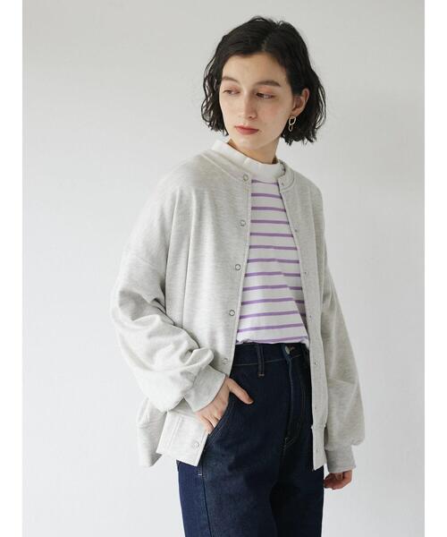 CRAFT STANDARD BOUTIQUE(クラフトスタンダードブティック)の「リングドットカーディガン(カーディガン/ボレロ・レディース・チャコールグレー/ブルーグリーン/ナチュラル/マスタード/ブラック・FREE)」の11枚目の写真