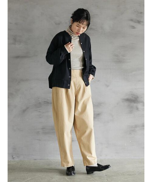 CRAFT STANDARD BOUTIQUE(クラフトスタンダードブティック)の「リングドットカーディガン(カーディガン/ボレロ・レディース・チャコールグレー/ブルーグリーン/ナチュラル/マスタード/ブラック・FREE)」の17枚目の写真