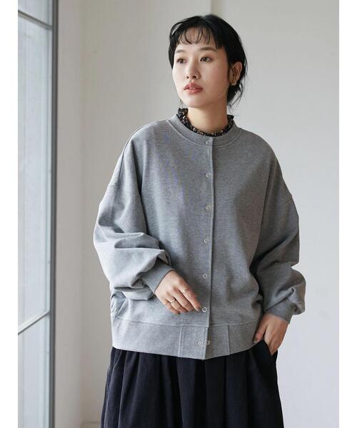 CRAFT STANDARD BOUTIQUE(クラフトスタンダードブティック)の「リングドットカーディガン(カーディガン/ボレロ・レディース・チャコールグレー/ブルーグリーン/ナチュラル/マスタード/ブラック・FREE)」の18枚目の写真
