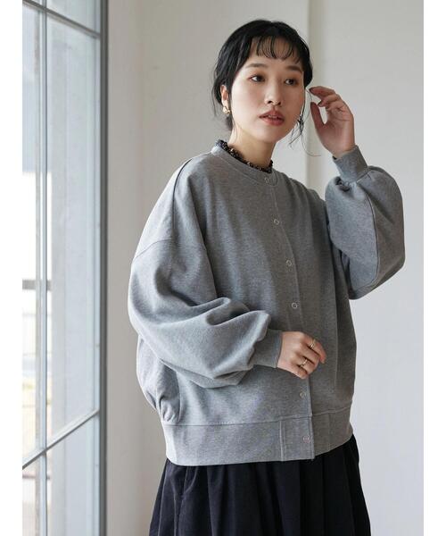 CRAFT STANDARD BOUTIQUE(クラフトスタンダードブティック)の「リングドットカーディガン(カーディガン/ボレロ・レディース・チャコールグレー/ブルーグリーン/ナチュラル/マスタード/ブラック・FREE)」の20枚目の写真
