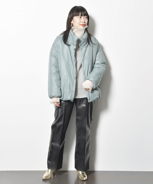 CITYSHOP（シティーショップ）の「KUSH KUSH HIGH NECK：カットソー（Tシャツ/カットソー・レディース・グリーン/ブラック/アイボリー・FREE）」の12枚目の写真