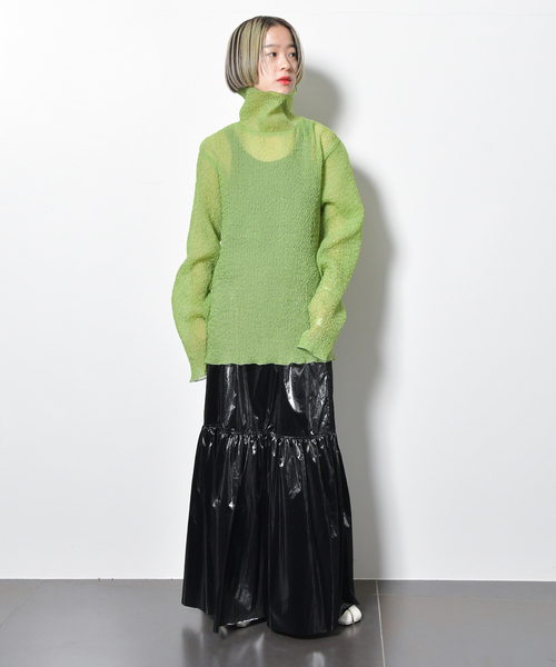 CITYSHOP シティーショップ 23SS KUSH KUSH HIGH NECK クシュクシュハイネックカットソー 23070042201010 アイボリー F CITYSHOP シティーショップ 23SS KUSH KUSH HIGH NECK
