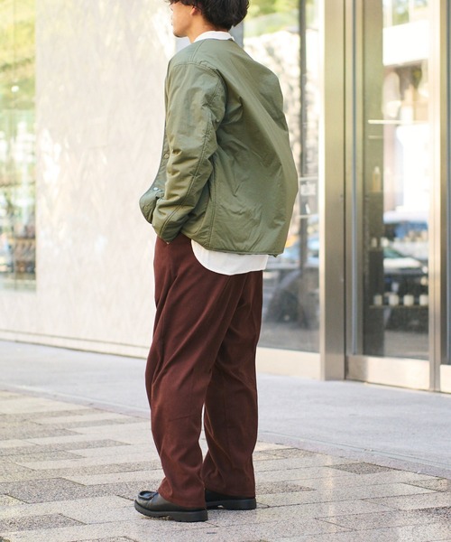 CIAOPANIC TYPY（チャオパニックティピー）の「□起毛ツイルワイドイージースラックス（スラックス・メンズ・グレイッシュベージュ/ブラウン/ネイビー・M/L）」の5枚目の写真