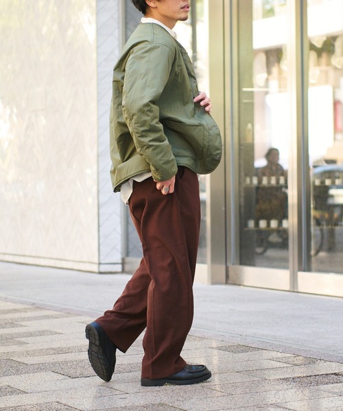 CIAOPANIC TYPY（チャオパニックティピー）の「□起毛ツイルワイドイージースラックス（スラックス・メンズ・グレイッシュベージュ/ブラウン/ネイビー・M/L）」の8枚目の写真