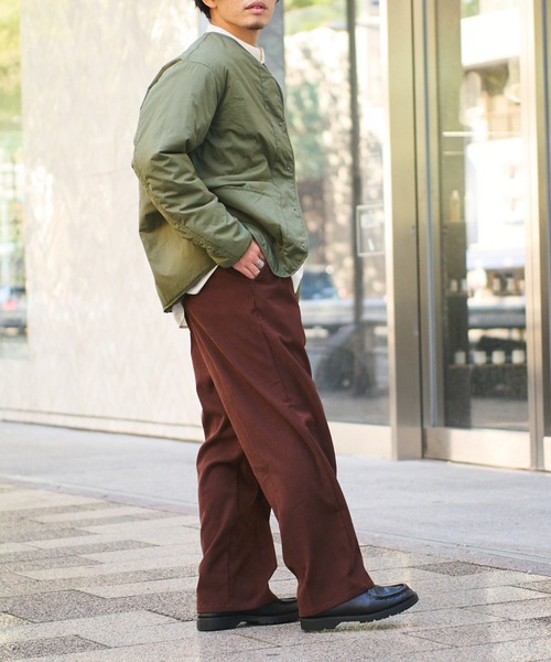 CIAOPANIC TYPY（チャオパニックティピー）の「□起毛ツイルワイドイージースラックス（スラックス・メンズ・グレイッシュベージュ/ブラウン/ネイビー・M/L）」の9枚目の写真