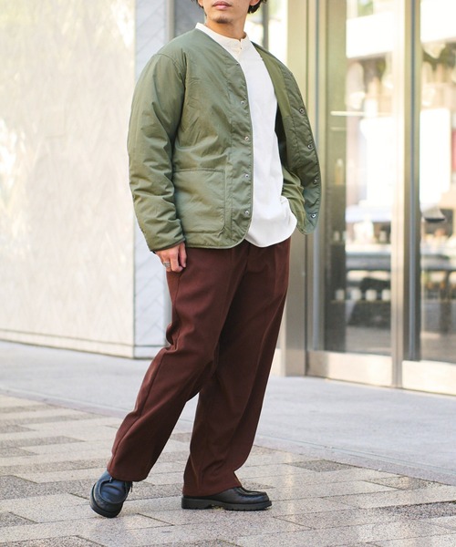 CIAOPANIC TYPY（チャオパニックティピー）の「□起毛ツイルワイドイージースラックス（スラックス・メンズ・グレイッシュベージュ/ブラウン/ネイビー・M/L）」の10枚目の写真