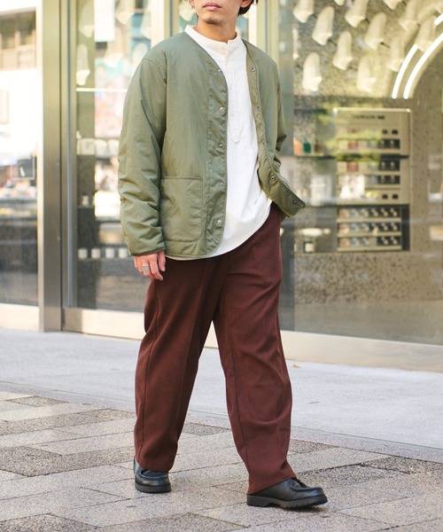 CIAOPANIC TYPY（チャオパニックティピー）の「□起毛ツイルワイドイージースラックス（スラックス・メンズ・グレイッシュベージュ/ブラウン/ネイビー・M/L）」の11枚目の写真