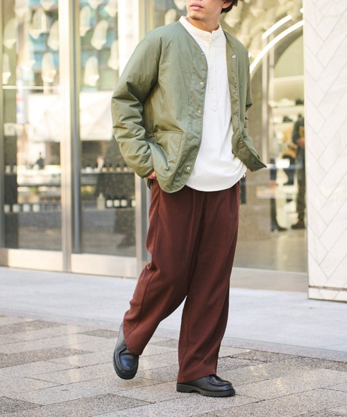 CIAOPANIC TYPY（チャオパニックティピー）の「□起毛ツイルワイドイージースラックス（スラックス・メンズ・グレイッシュベージュ/ブラウン/ネイビー・M/L）」の13枚目の写真