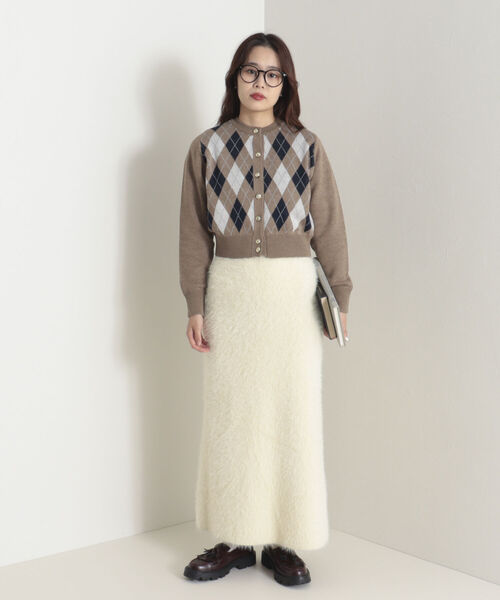 onulsoha（オヌルソハ）の「シャギーニットスカート（スカート・レディース・ネイビー/クリーム・36/38）」の12枚目の写真