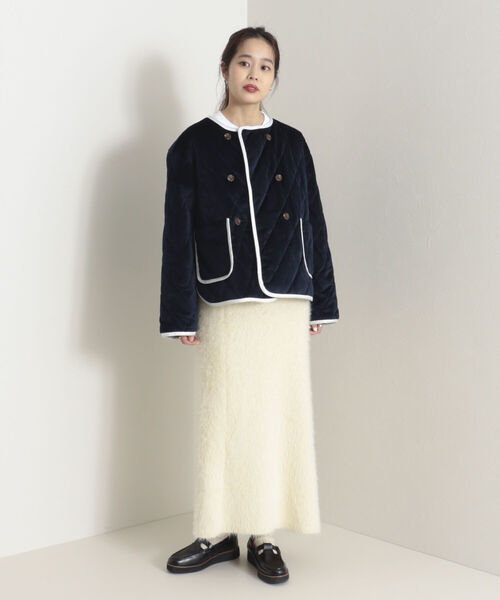 onulsoha（オヌルソハ）の「シャギーニットスカート（スカート・レディース・ネイビー/クリーム・36/38）」の15枚目の写真