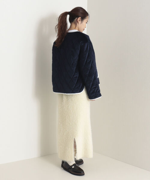 onulsoha（オヌルソハ）の「シャギーニットスカート（スカート・レディース・ネイビー/クリーム・36/38）」の17枚目の写真