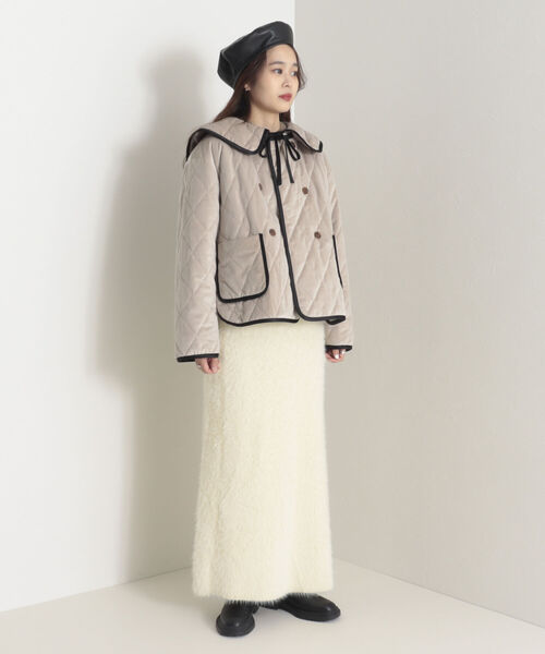 onulsoha（オヌルソハ）の「シャギーニットスカート（スカート・レディース・ネイビー/クリーム・36/38）」の19枚目の写真