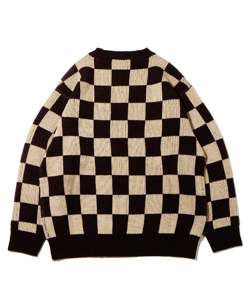 UGG（アグ）の「UGG@mos ブロックチェックニット / アグ ブロックチェックニット（ニット/セーター・レディース・ピンク/グリーン/ブラウン・M/L）」の4枚目の写真