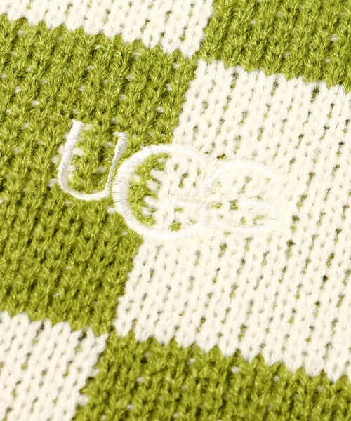 UGG（アグ）の「UGG@mos ブロックチェックニット / アグ ブロックチェックニット（ニット/セーター・レディース・ピンク/グリーン/ブラウン・M/L）」の9枚目の写真