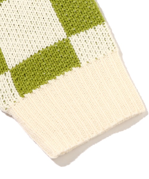 UGG（アグ）の「UGG@mos ブロックチェックニット / アグ ブロックチェックニット（ニット/セーター・レディース・ピンク/グリーン/ブラウン・M/L）」の5枚目の写真