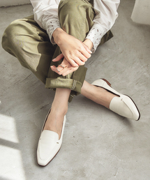 LE TALON | スクエアステッチソフトローファー(ローファー)