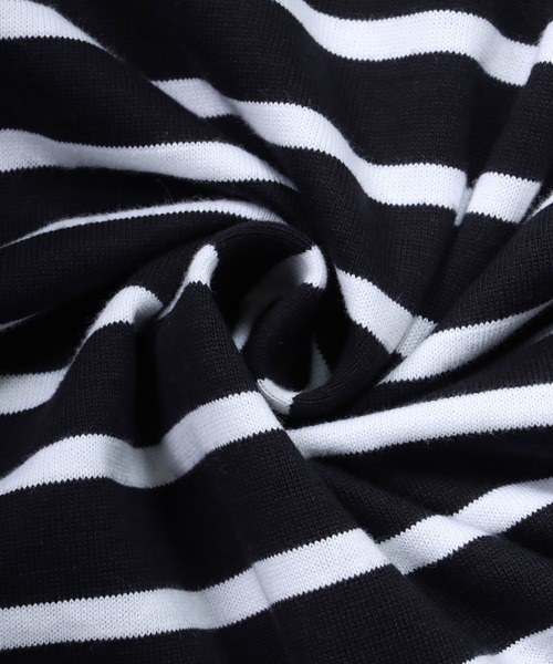 SITRY(シトリー)の「Heavy weight border T-shirt/ヘビーウェイト ボーダー ロングスリーブTシャツ(Tシャツ/カットソー・メンズ・ブラック系その他/ホワイト系その他2/ホワイト系その他/ブルー系その他・L/M)」の10枚目の写真
