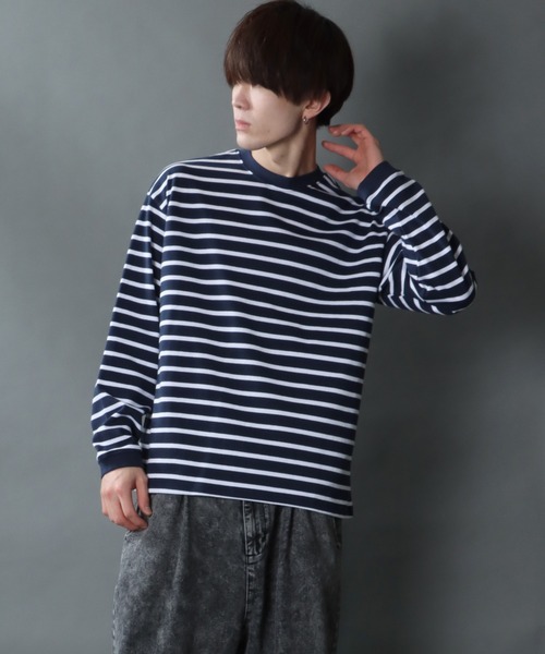 MY___ マイ “BORDER L/S T-SHIRT” ボーダーロングスリーブティー