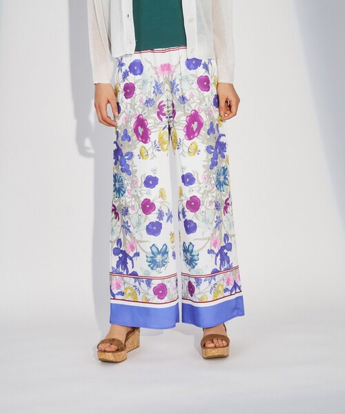 GRACE CONTINENTAL(グレースコンチネンタル)の「パネルフラワープリントパンツ(その他パンツ・レディース・ホワイト・36)」の11枚目の写真