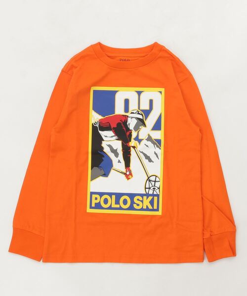 Polo スキー コットン ロングスリーブ Tシャツ