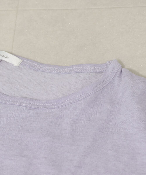 fredy emue（フレディエミュ）の「コットンスラブルーズロンT（Tシャツ/カットソー・レディース・オフホワイト/ブラック/ラベンダー/ライトグレー・38）」の7枚目の写真